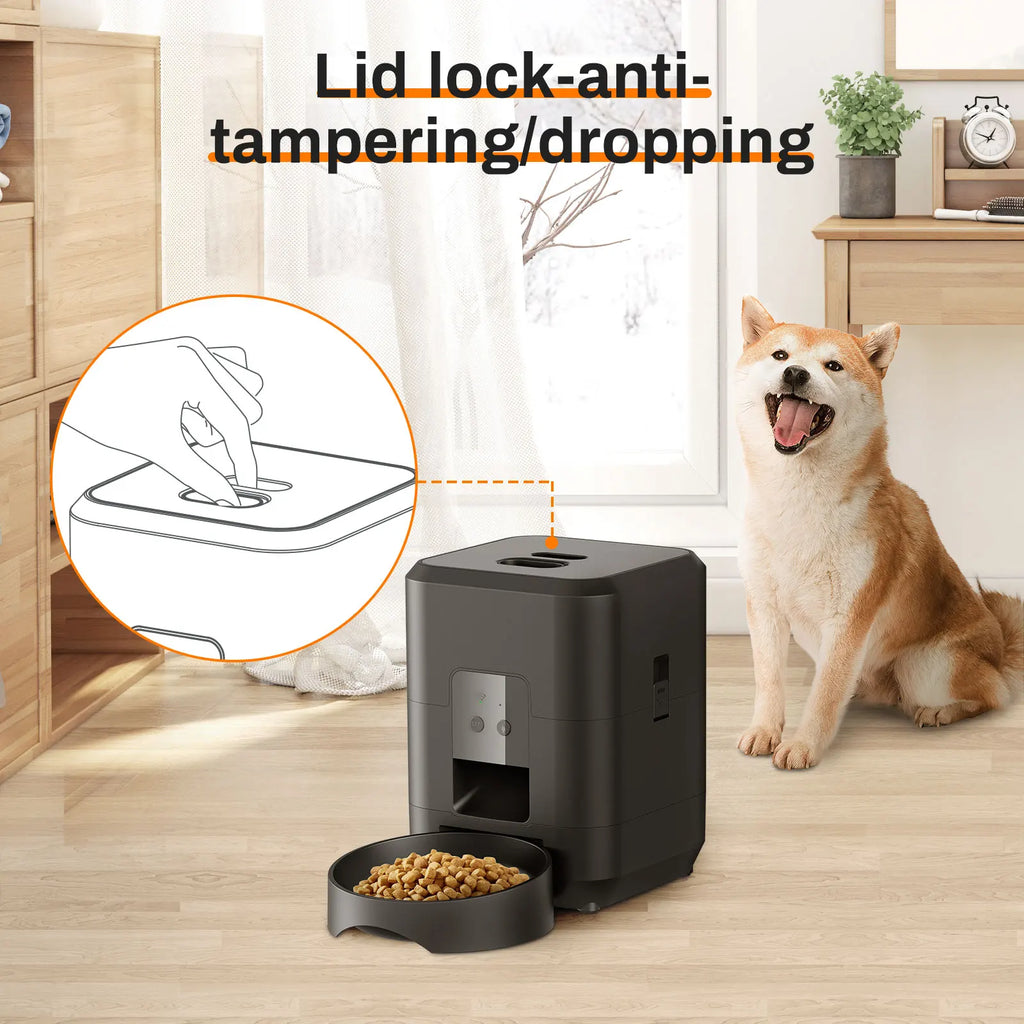 EURO VIBE Smart WiFi Automatic Pet Feeder | App-Controlled Dispenser