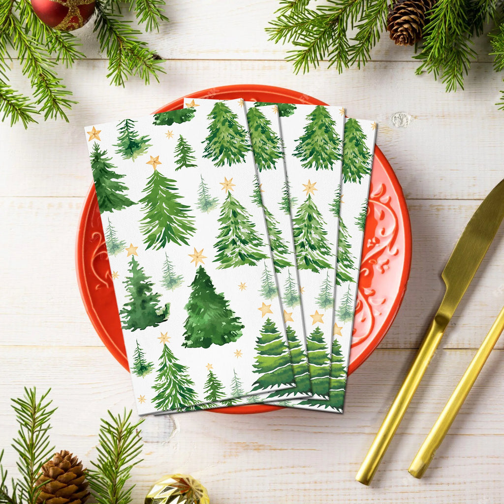 Christmas Disposable Paper Napkins Festive Party Set – EURO VIBE