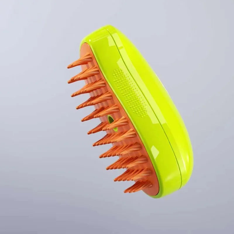EURO VIBE Steam Pet Grooming Brush for Dogs & Cats – Hair Remover