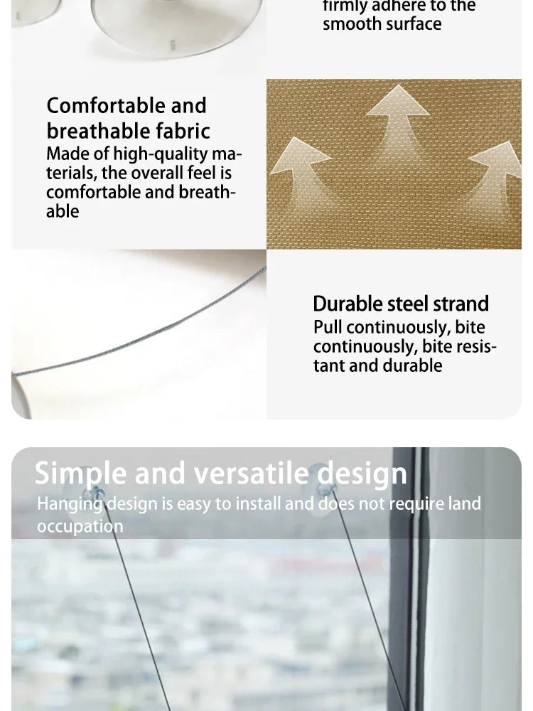 “Premium Cat Window Hammock – Strong Suction, Elevated Lounging Spot