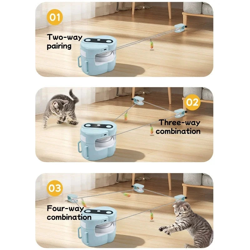 EURO VIBE Remote Control Cat Toy | Interactive Automatic Teaser