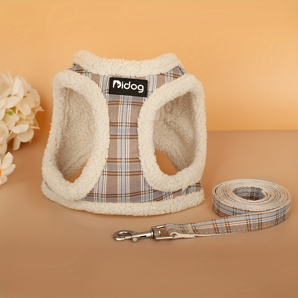 EURO VIBE Dog Harness & Lead Set | Soft Warm Vest for Small Dogs