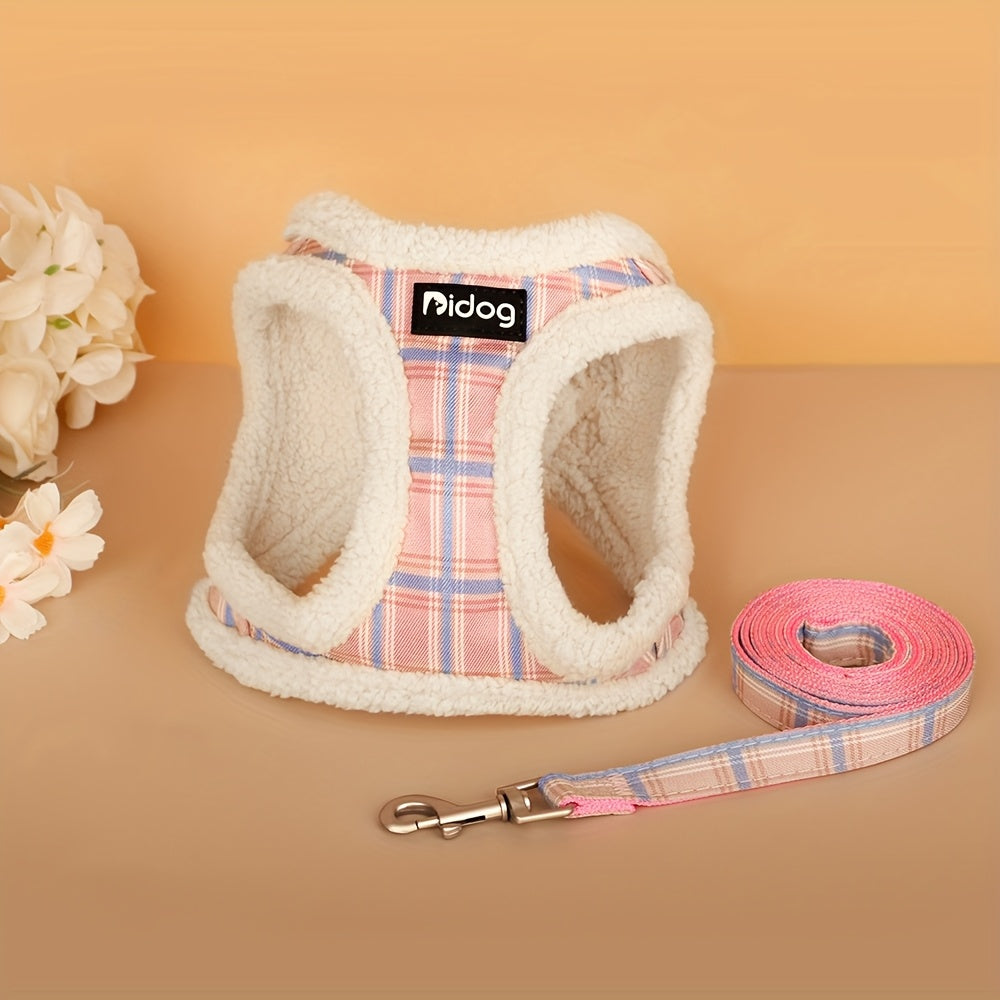 EURO VIBE Dog Harness & Lead Set | Soft Warm Vest for Small Dogs