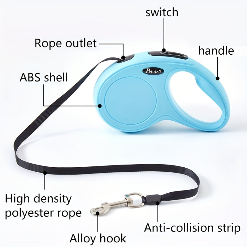 EURO VIBE Retractable Dog Lead | Strong Tangle-Free Pet Leash