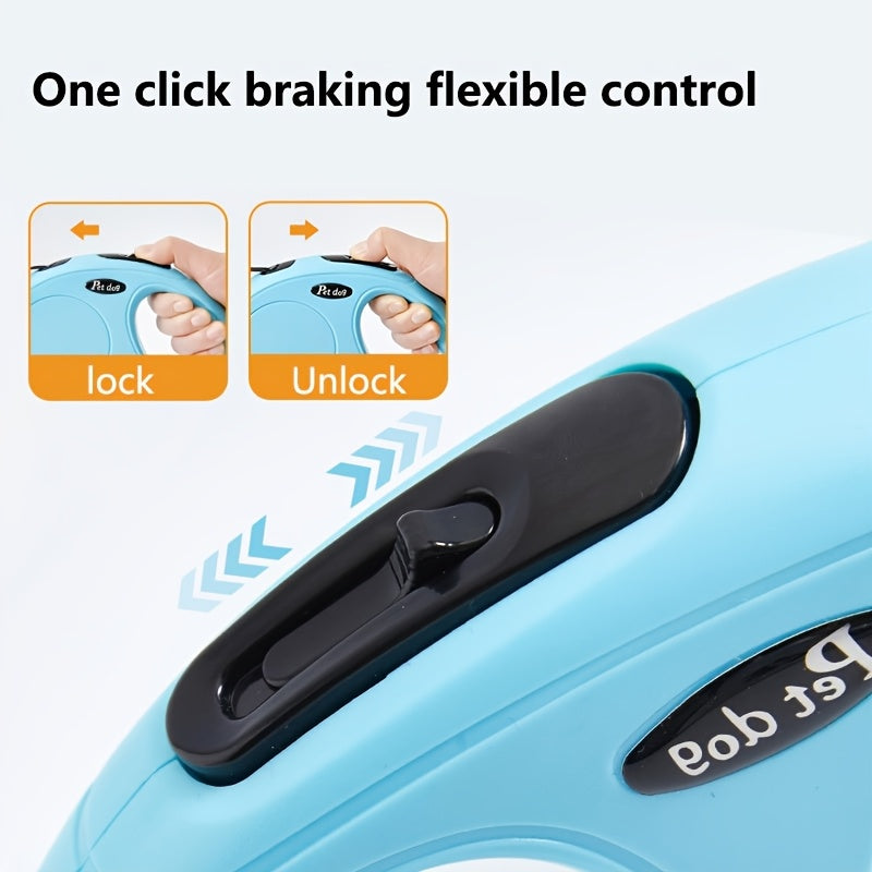 EURO VIBE Retractable Dog Lead | Strong Tangle-Free Pet Leash