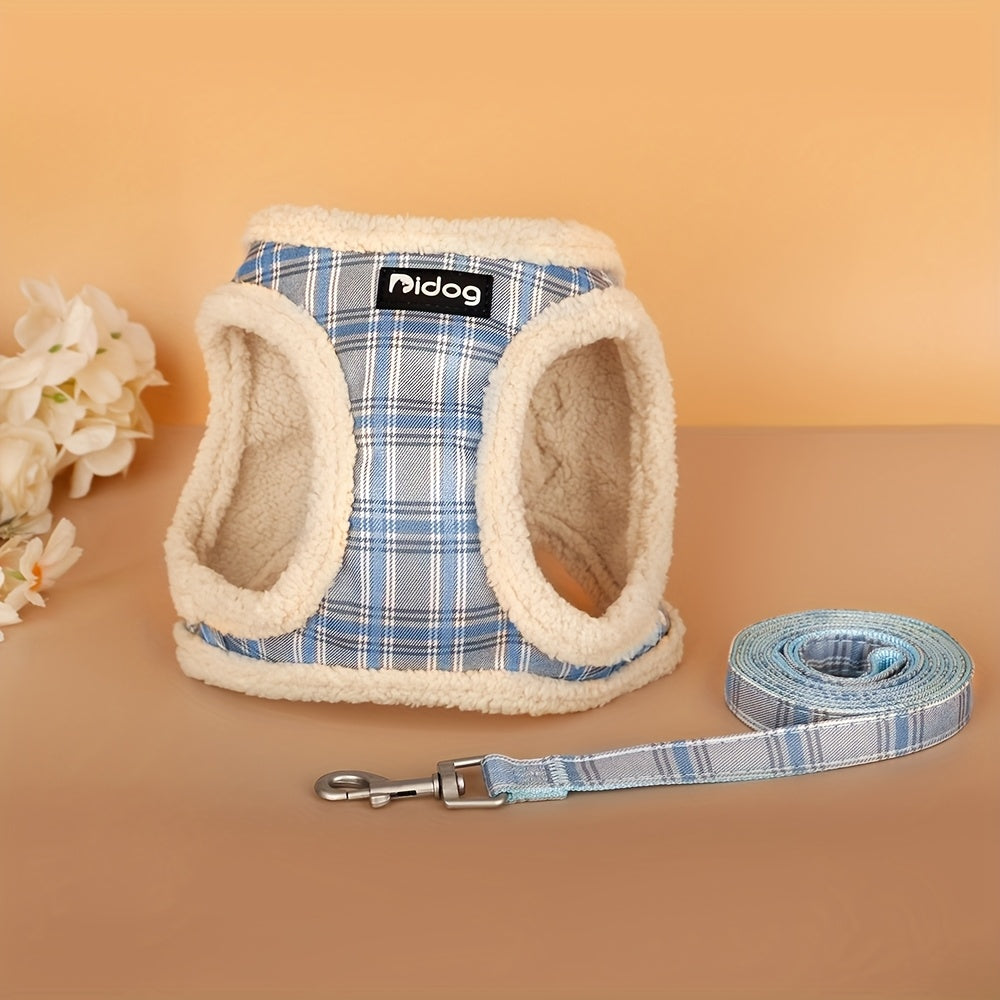 EURO VIBE Dog Harness & Lead Set | Soft Warm Vest for Small Dogs